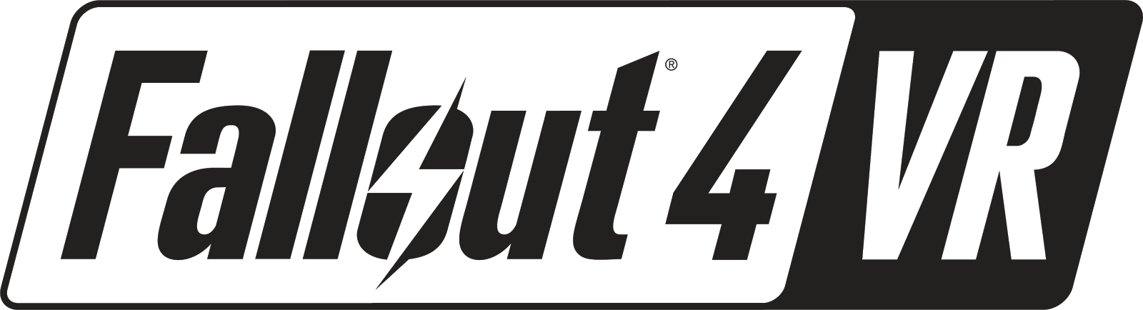 #e32017 Fallout 4 Vr Announced For Htc Vive - Fallout 4 Vr Logo (1600x434), Png Download