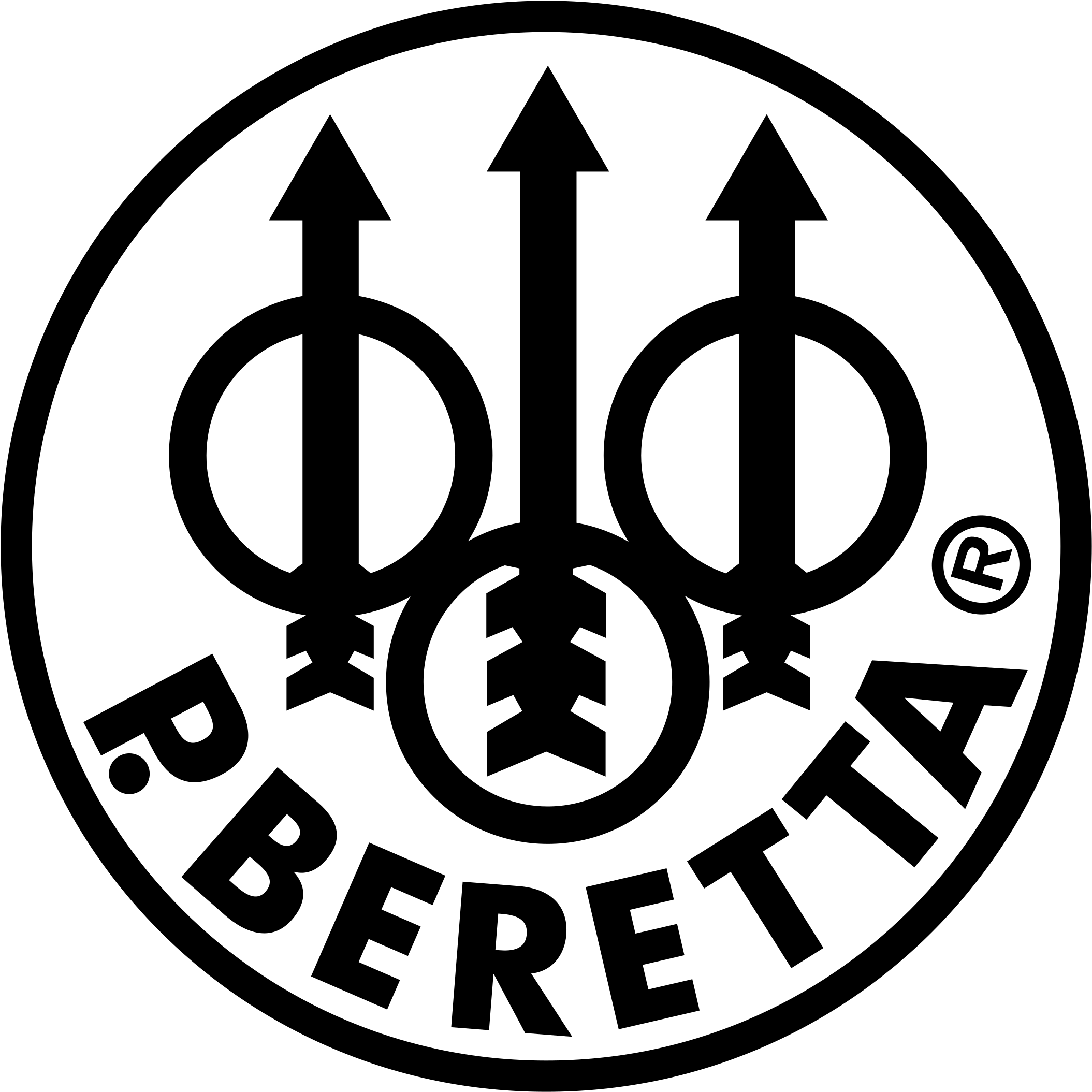 P Beretta Logo Png Transparent - Beretta Logo (2400x2400), Png Download