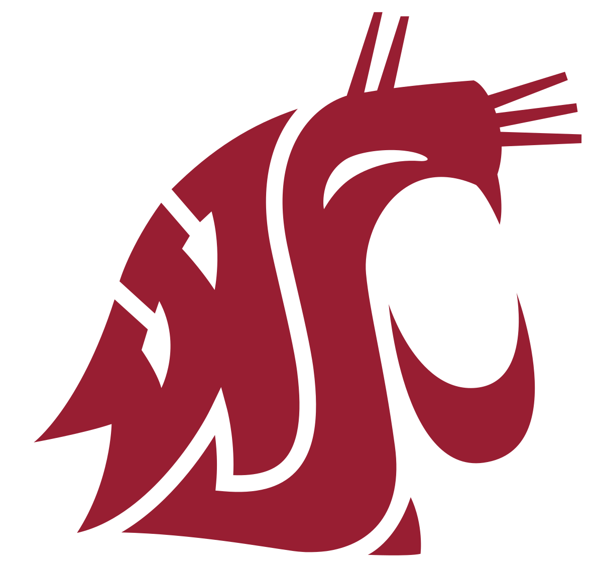 Washington State Cougars - Washington State University (1200x1144), Png Download