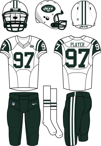 New York Titans - Jacksonville Jaguars Alternate Uniforms (348x500), Png Download