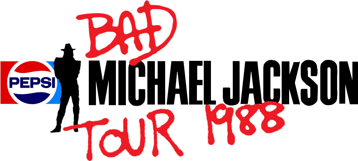 “ Transparent » Bad Tour Logo ” - Michael Jackson Bad World Tour Logo (1246x644), Png Download