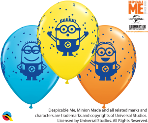 11" Minions Assort 25ct - Qualatex (300x400), Png Download