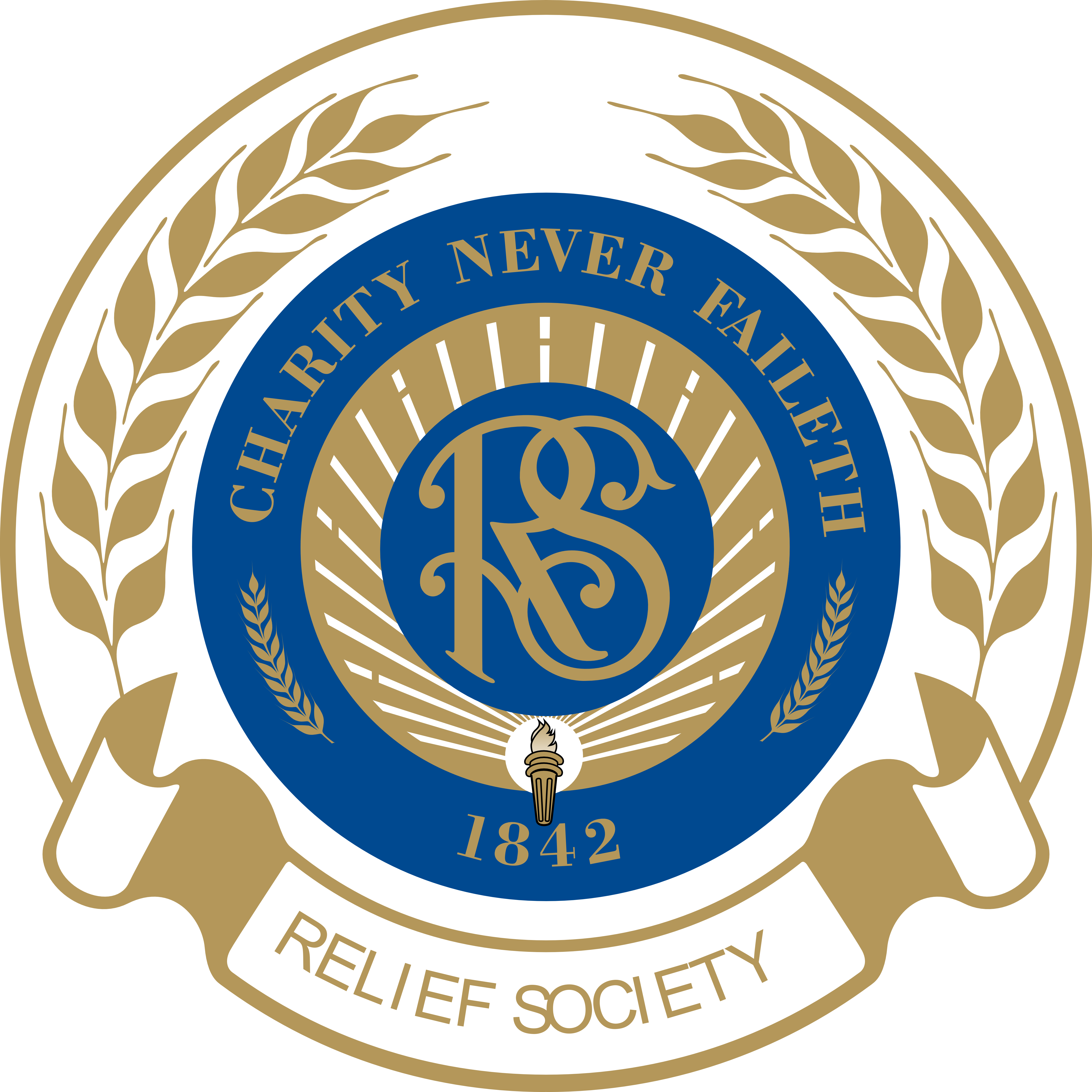 Free Crest Ribbon Cliparts, Download Free Clip Art, - Relief Society Logo Png (4800x4800), Png Download