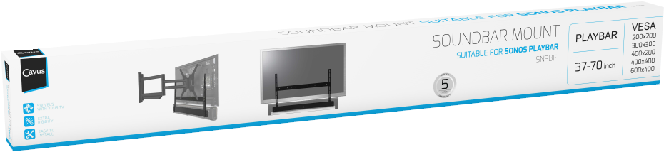 Frame For Sonos Playbar - Sonos Playbar (1024x428), Png Download