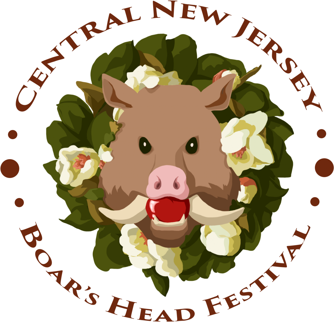 Central Jersey 12th Night Boar's Head Festival - Cartoon (2000x1391), Png Download
