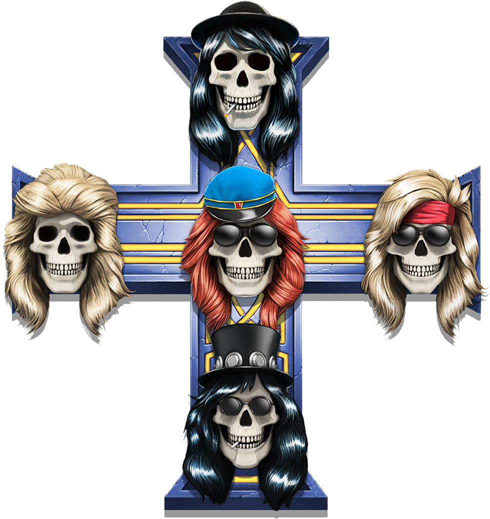 07 Extra Appetite For Des - Guns N Roses Logo Png (1250x1250), Png Download