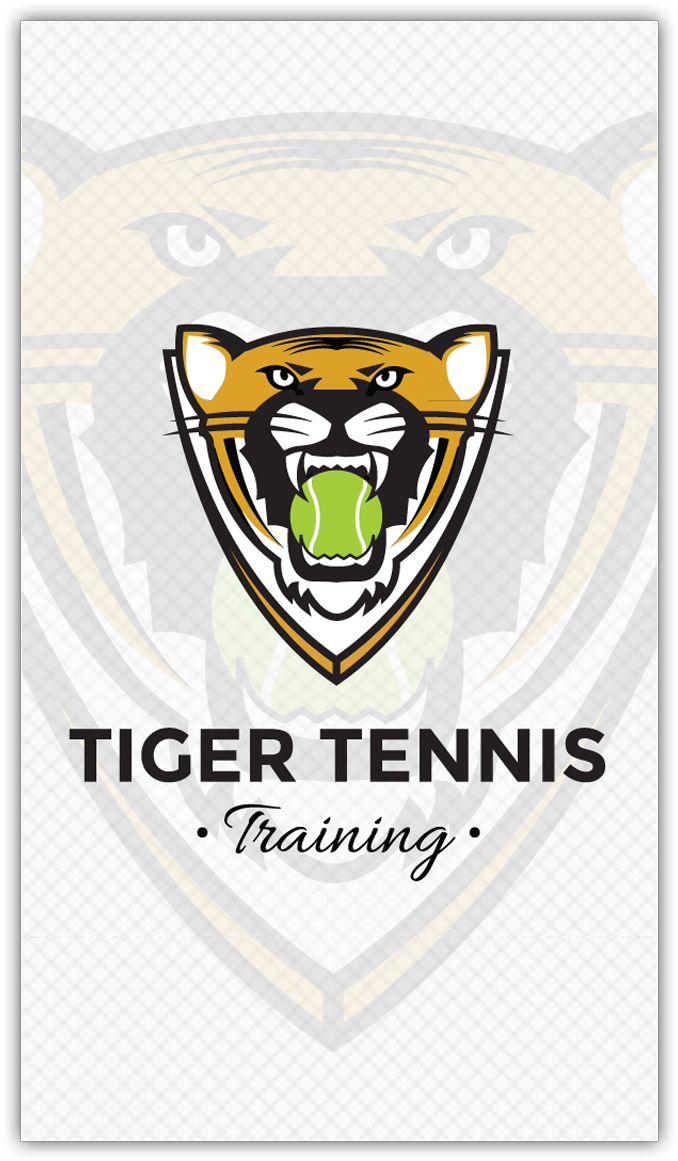 The Tiger Tennis Training Business Card - Poster (720x1202), Png Download