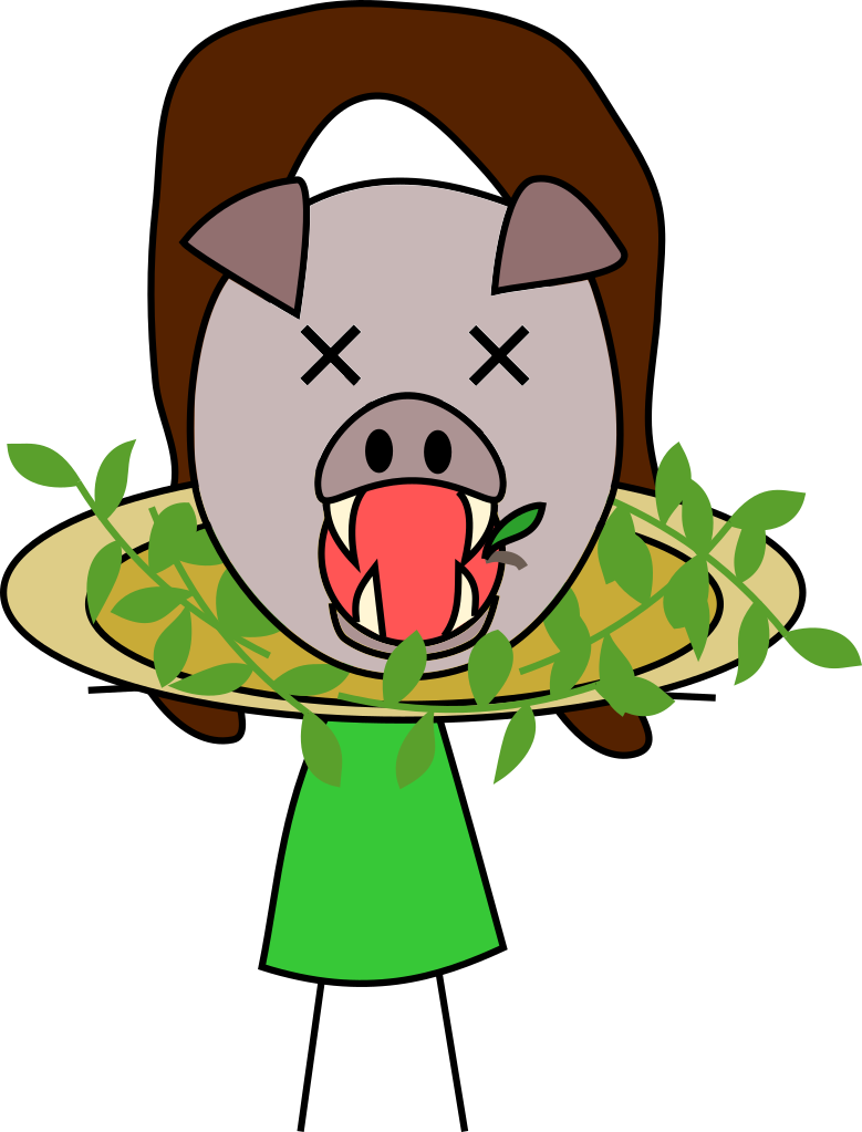Monica And Boar's Head (779x1023), Png Download