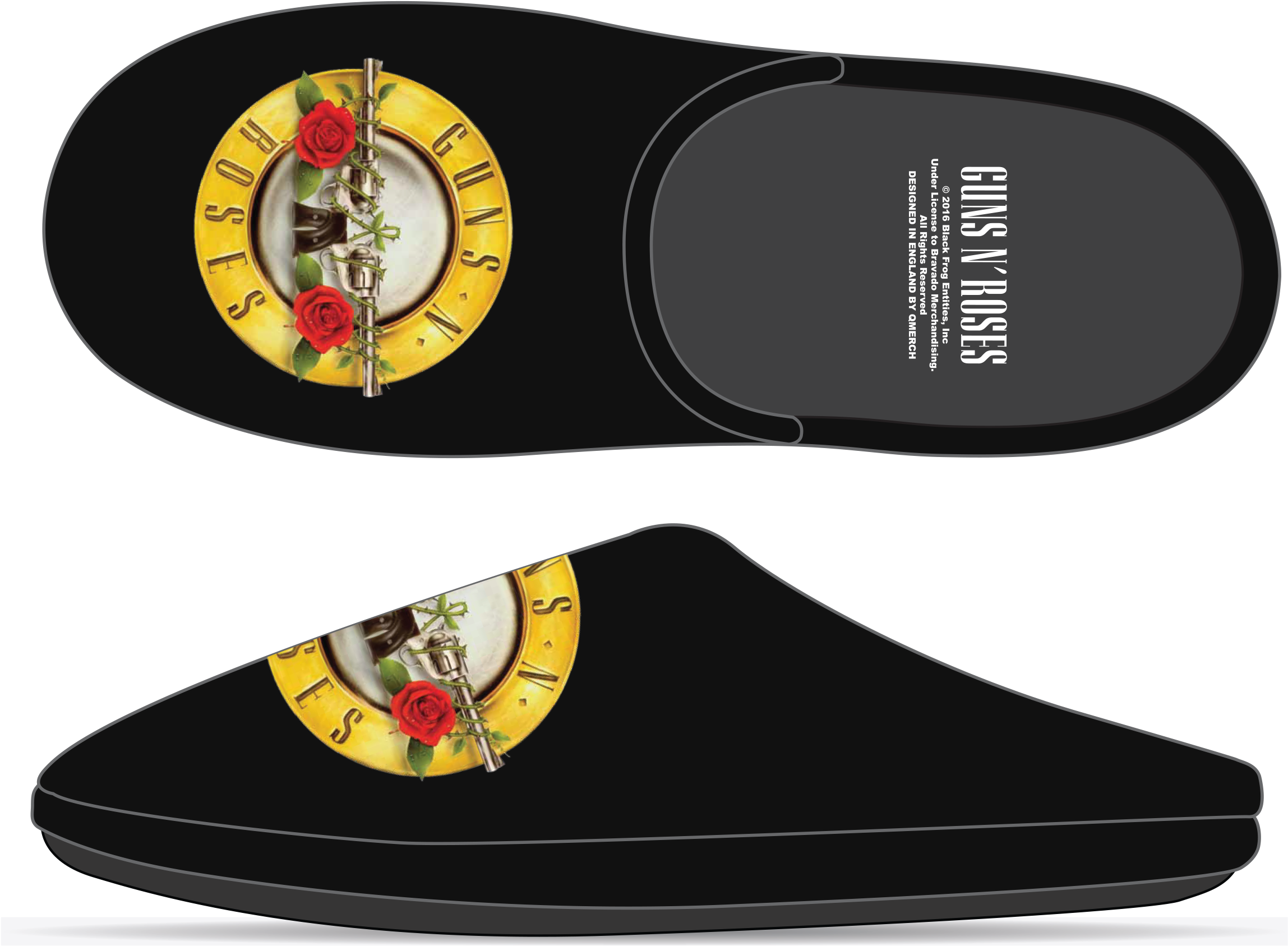 Guns N Roses Drum Mule Slippers - Guns N Roses Slippers (2376x1830), Png Download
