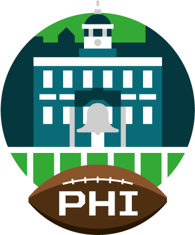 Philadelphia Eagles - Kick American Football (500x500), Png Download