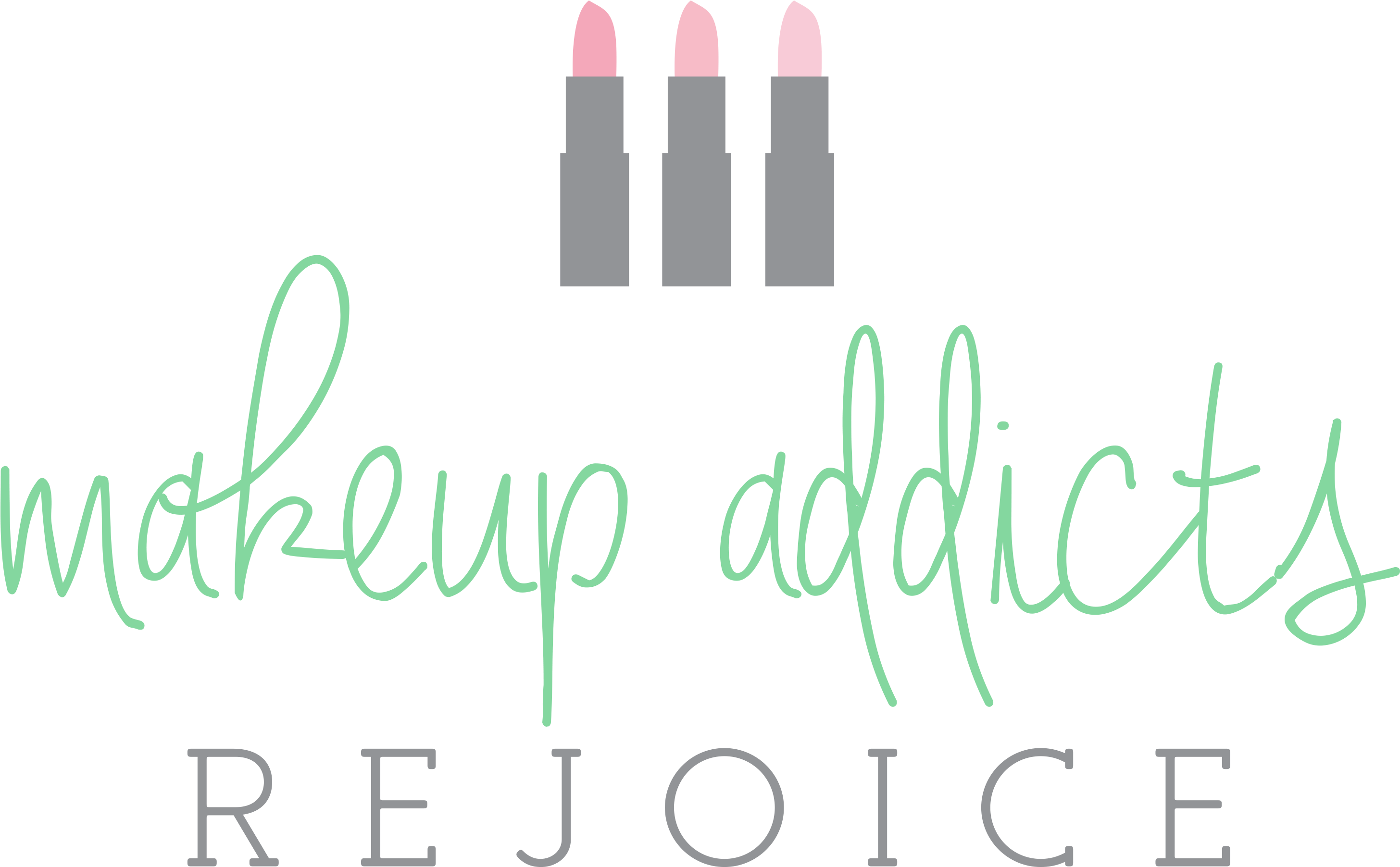 Makeup Addicts Rejoice - Calligraphy (3000x1862), Png Download