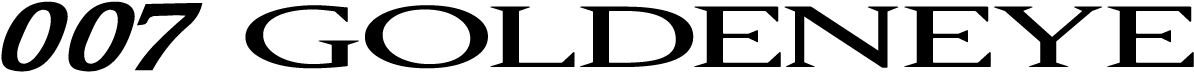 007 Goldeneye - James Bond Font (1200x300), Png Download