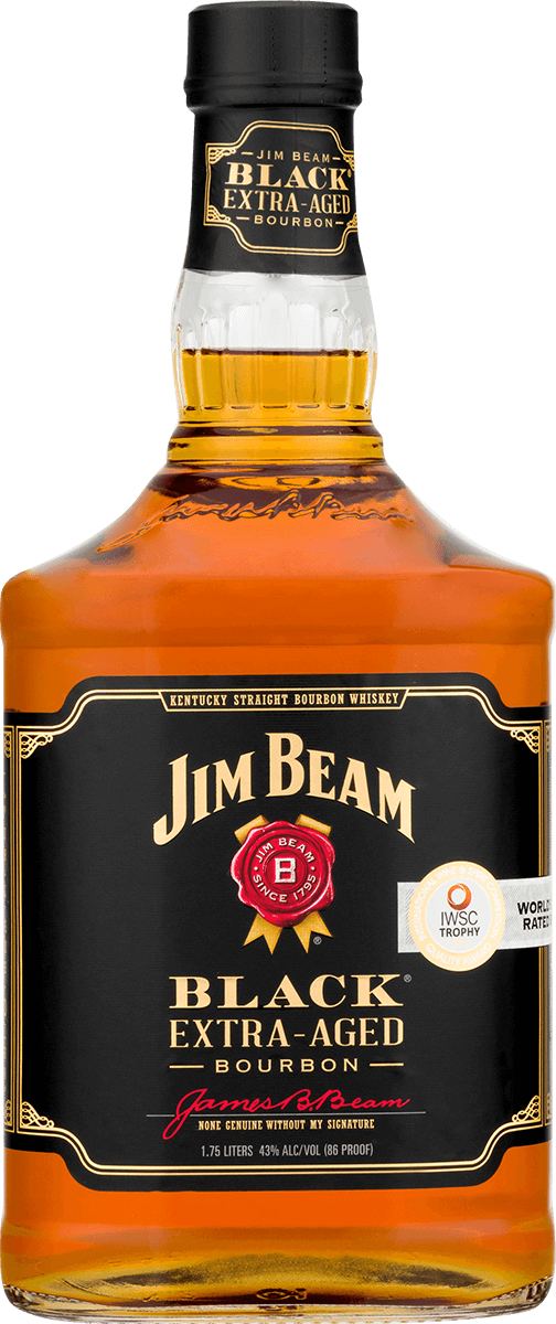 Jim Beam Black - Jim Beam Black 1.75 L (504x1200), Png Download