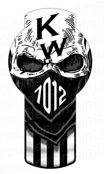 4-pack Bandit Skull Kenworth Emblem Skins - Imagenes De Logos De Kenworth (361x600), Png Download