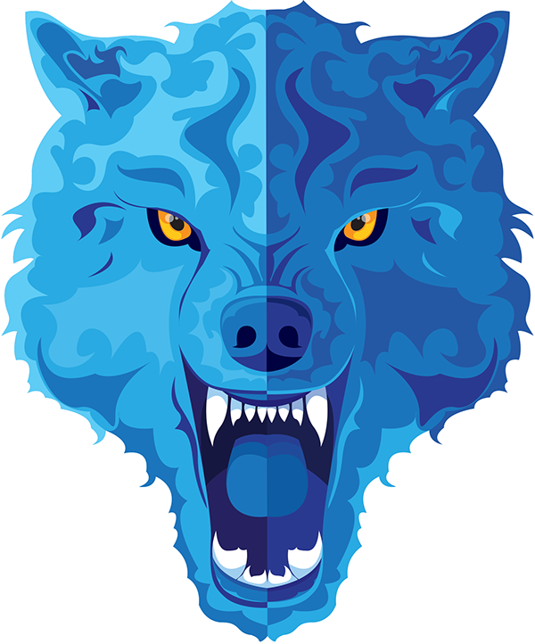 Thank You - Illustrator Wolf (600x722), Png Download
