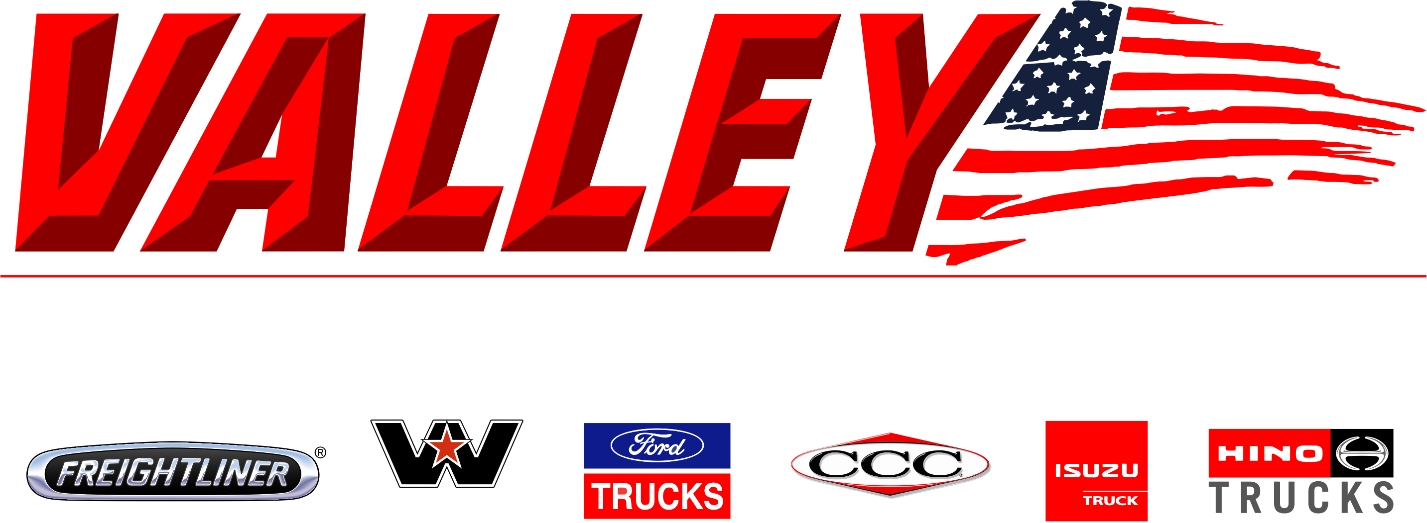 Valley Freightliner Valley Freightliner (2865x1052), Png Download