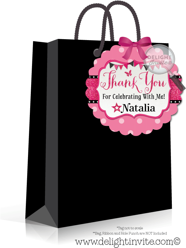 American Girl Theme Party Favor Tags - Greeting Card (613x822), Png Download