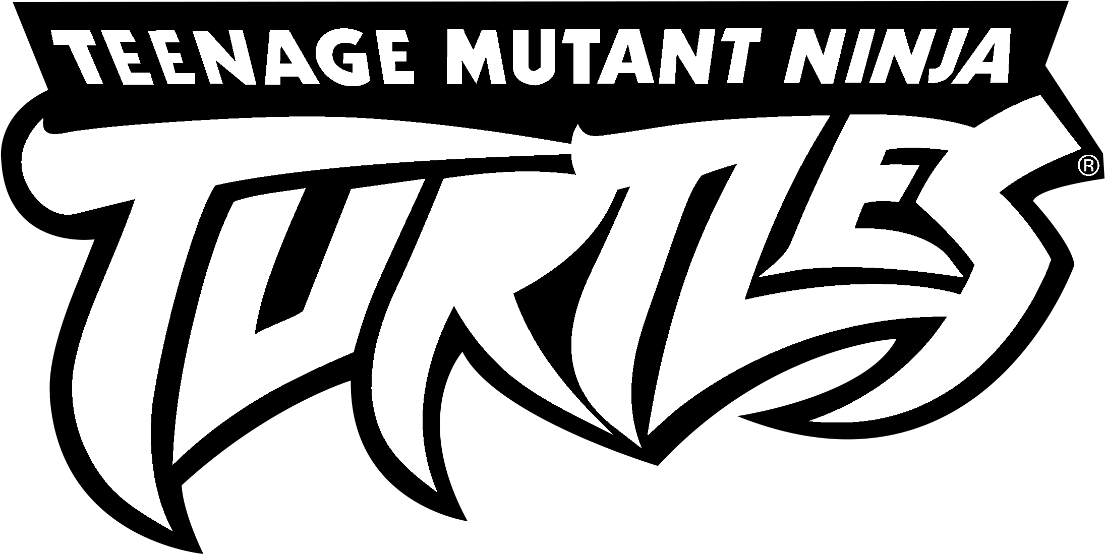 Turtles Ninja Logo Black And White - Teenage Mutant Ninja Turtles Stencil (2400x2400), Png Download