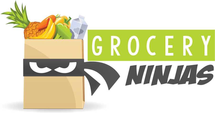 Grocery Ninja Logo - Graphic Design (1024x473), Png Download