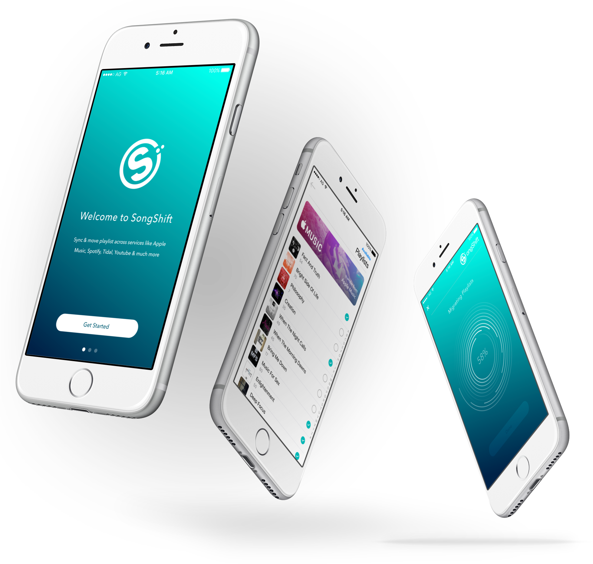 Mockups Of Songshift App On The Iphone 8 Plus By André - Apple Iphone 8 Plus (2070x1900), Png Download