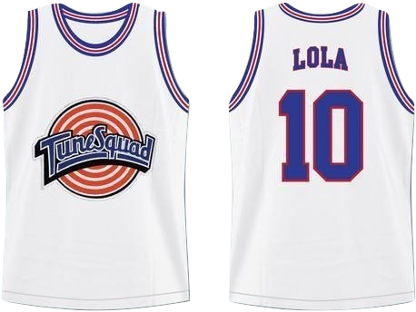 10 Lola Tune Squad - Bill Murray Tune Squad Space Jam Movie Jersey Basketball (500x377), Png Download