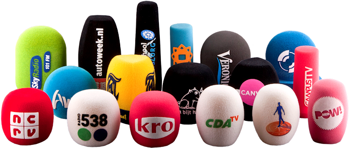 Foam Printed Windshields - Microphone (709x330), Png Download