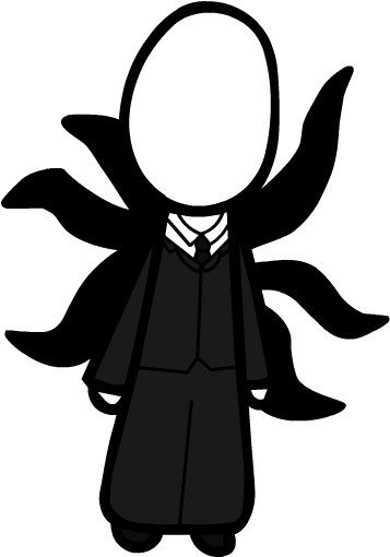 Slenderman Clipart - De Slenderman De Caricatura (368x526), Png Download
