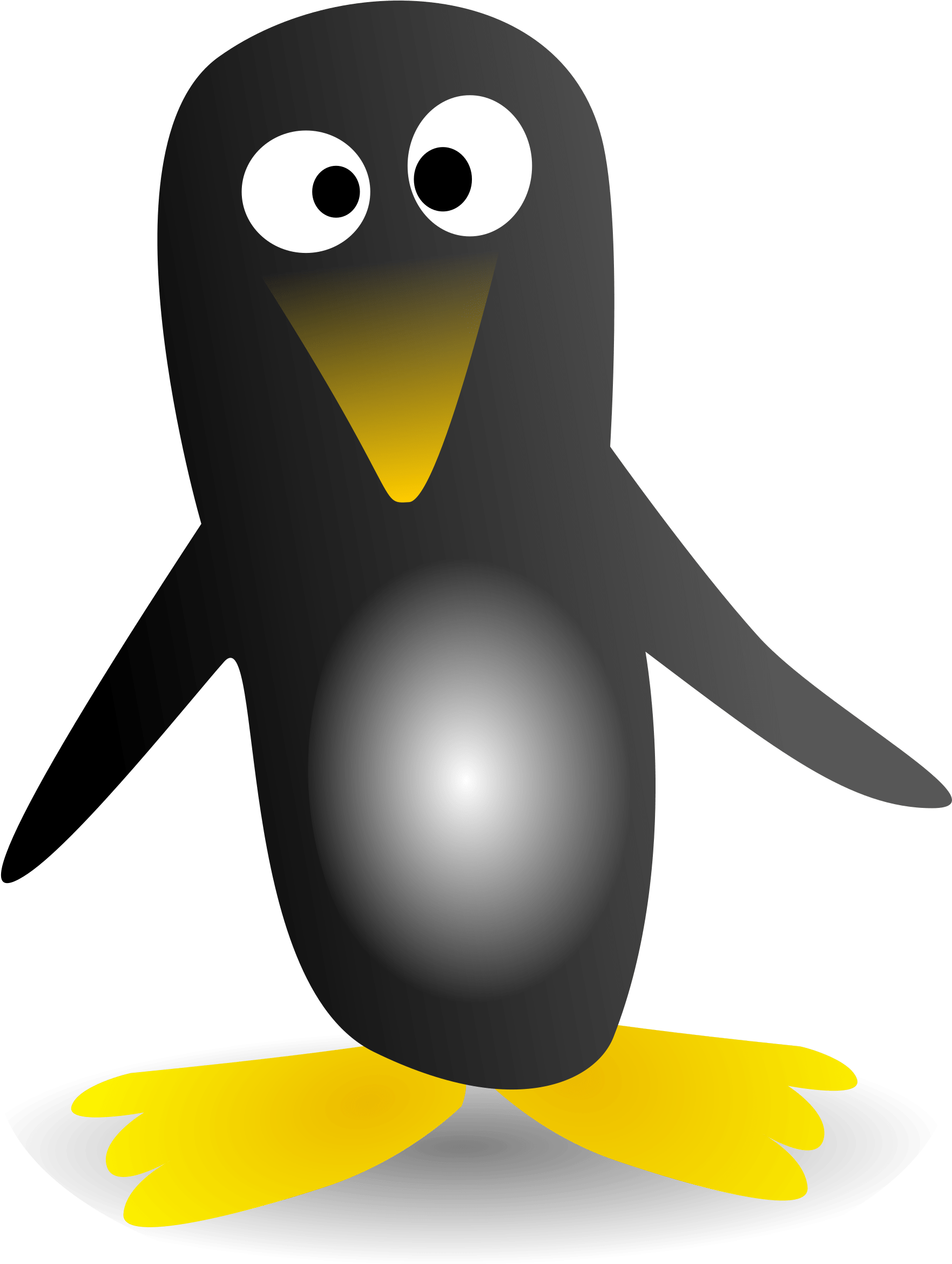 This Free Clipart Png Design Of Penguin Clipart - Animated Penguin Transparent Background (672x900), Png Download