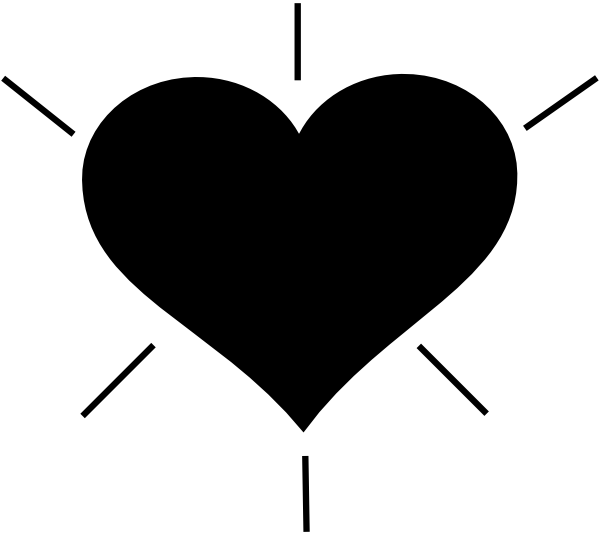 How To Set Use Black Heart-2 Clipart - Heart (600x535), Png Download