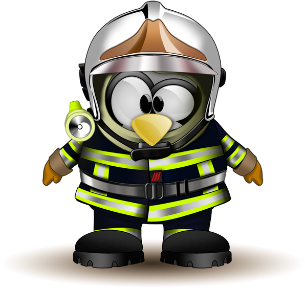Penguin Clipart, Linux, Mason Jars, Clip Art, Firemen, - Tux (600x600), Png Download