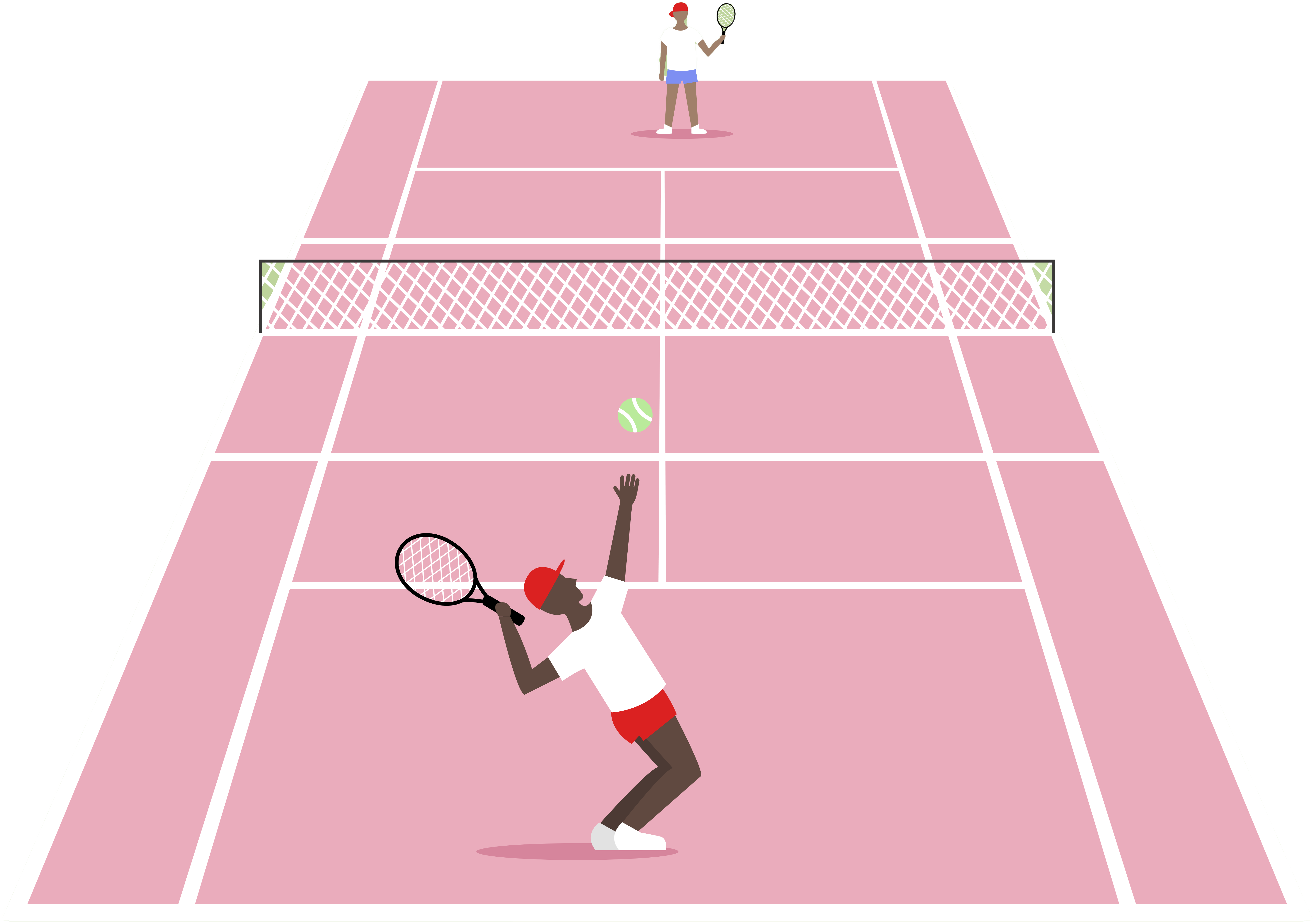 Sports Clipart Sport Centre - Silueta De Tenista Mujer Png (5833x4083), Png Download
