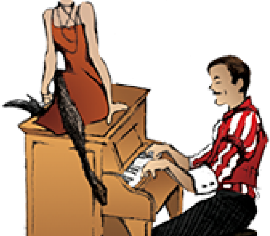 Piano Clipart Ragtime - Illustration (640x480), Png Download