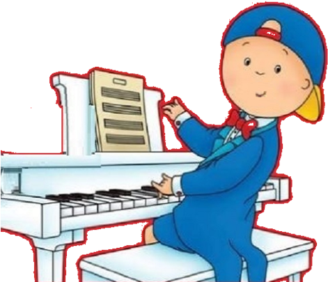 Pin Piano Clipart Transparent - Caillou: My First Piano Book (480x480), Png Download