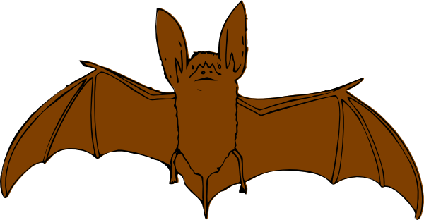 Brown Bat Svg Clip Arts 600 X 312 Px (600x312), Png Download