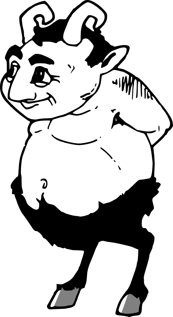 Faun Clipart (555x1012), Png Download