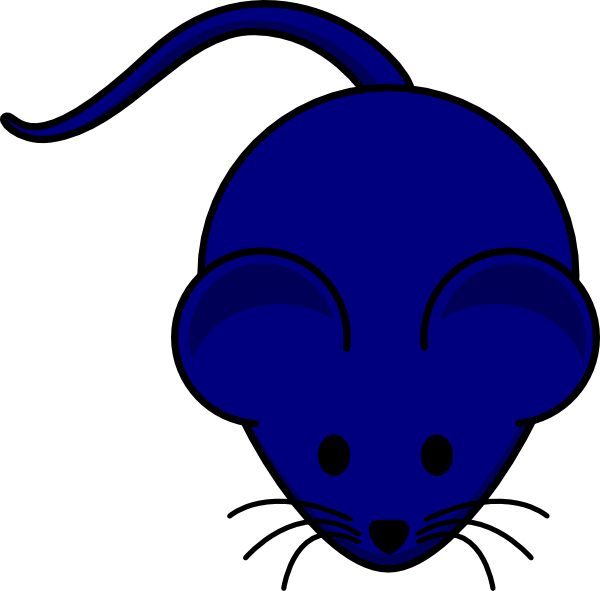 How To Set Use Navy Blue Mouse Svg Vector (600x591), Png Download