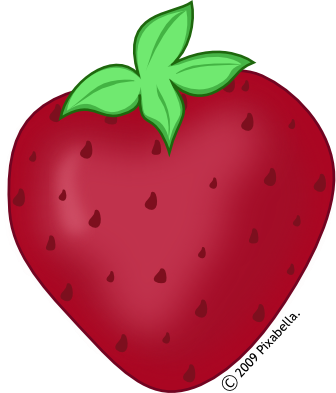 Cool Strawberry Clip Art Free Strawberry Rhubarb Clipart - Strawberry Clip Art (336x393), Png Download