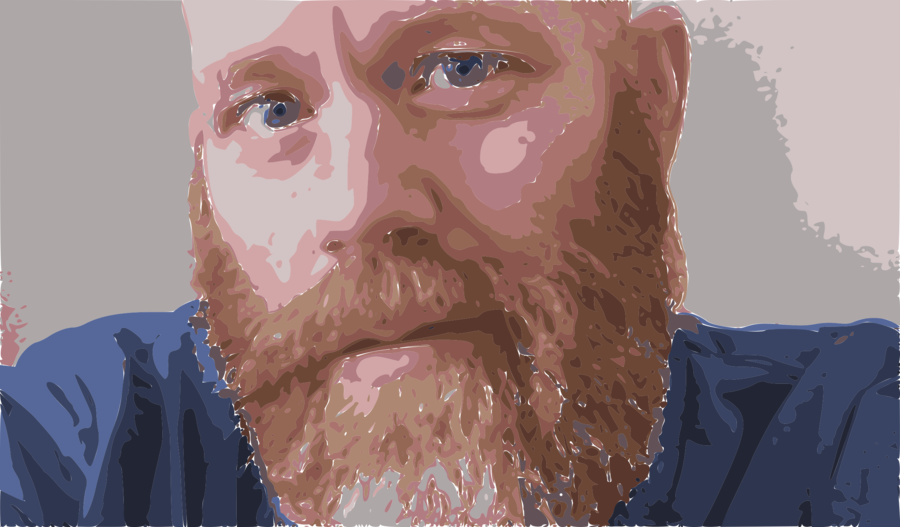 Beard Clipart Beard Cheek Chin - Illustration (900x527), Png Download