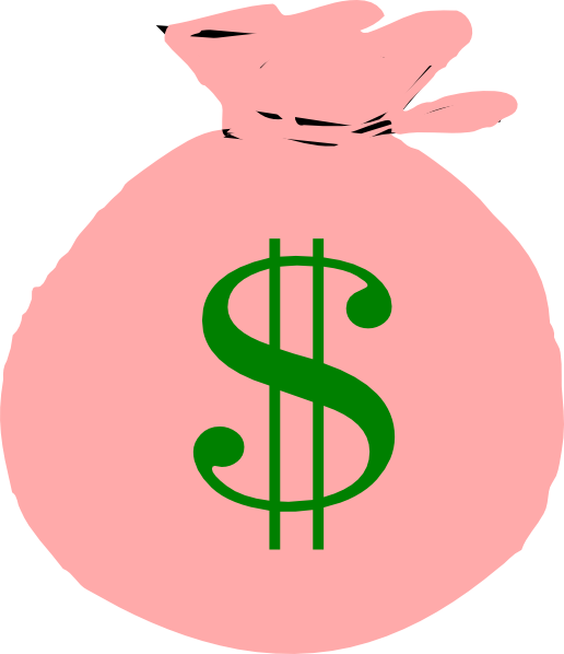 Pink Dollar Sign Png (516x598), Png Download