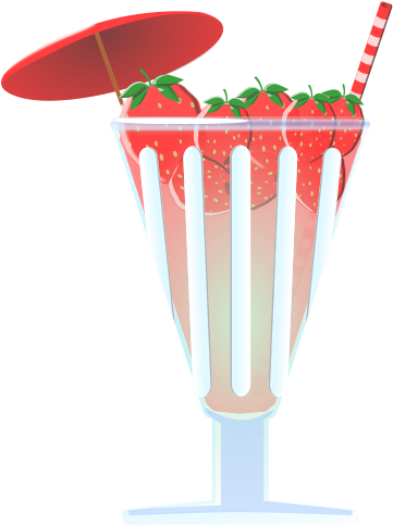 Strawberry Punch Clipart Png - Erdbeerbowle Clipart (426x600), Png Download