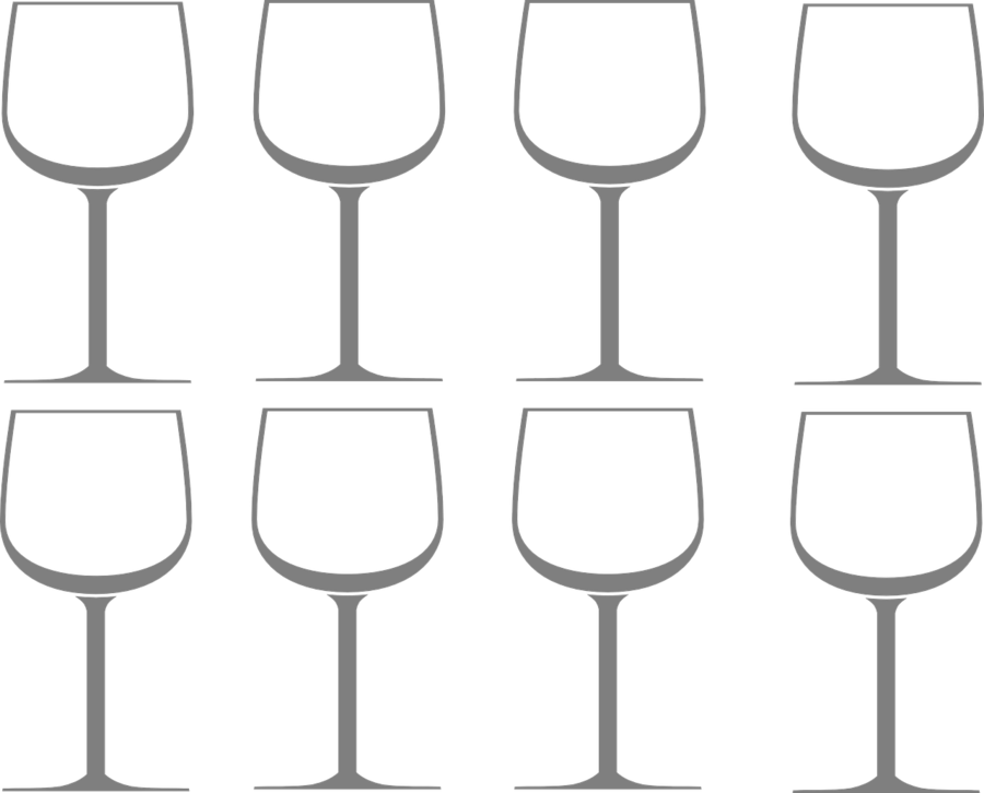 Wine Glass - Бокал Для Вина Вектор Png (900x726), Png Download