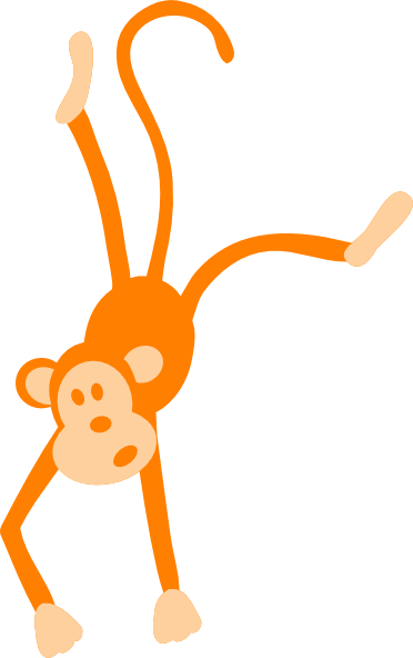 Monkey Clipart Sign - Zoo Animal Clipart (372x592), Png Download