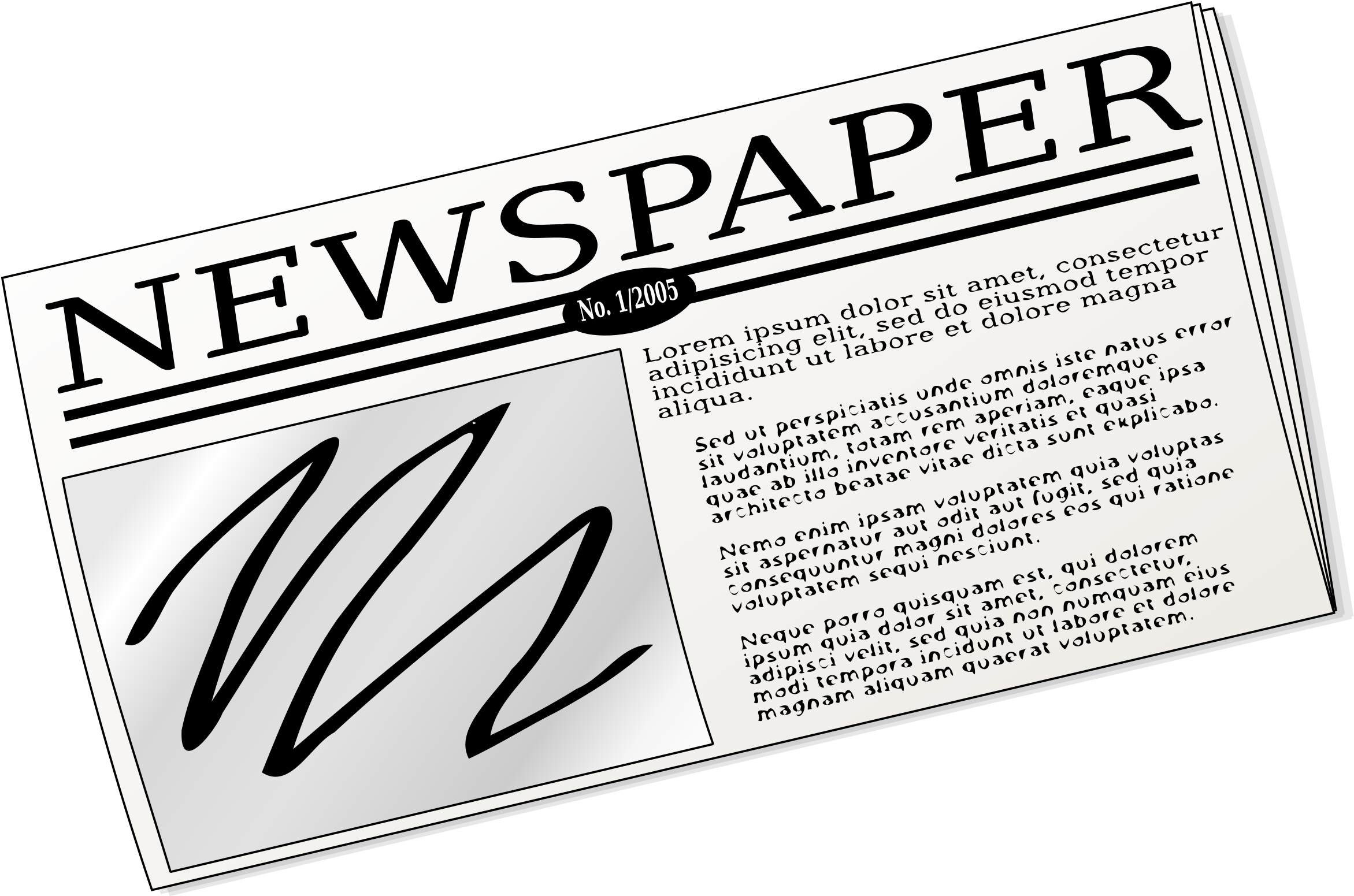 Clipart Newspaper - News Paper Clip Art (2400x2400), Png Download