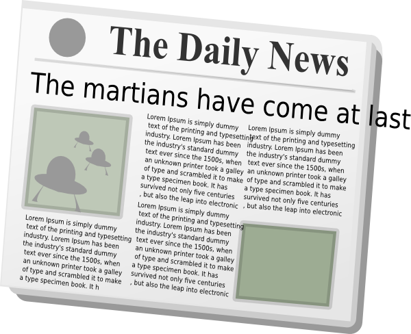 Free Newspaper Clipart The Cliparts - Come Fare Un Articolo Di Giornale (600x488), Png Download