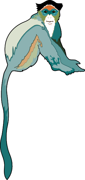 How To Set Use Colorful Monkey Svg Vector (282x597), Png Download