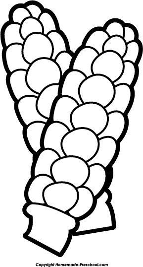Corn On The Cob Clipart Black And White - Clipart Black And White Cob (289x538), Png Download