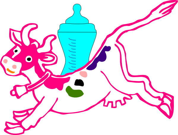 How To Set Use Cow And Milk Clipart - Cow Clip Art (600x455), Png Download