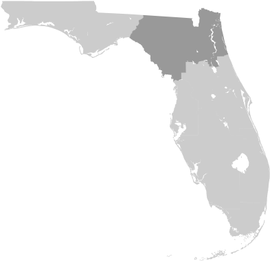 District Two - Florida Map (500x420), Png Download