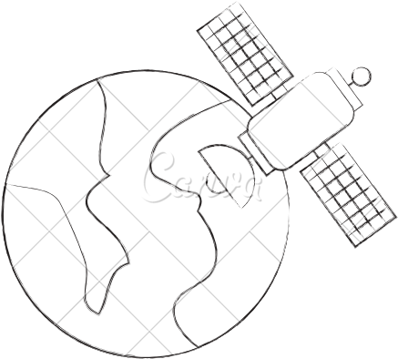 Universe Planet Earth Satellite Science Communication - Planet Earth Satellite Dish Network Authorized Retailer (550x550), Png Download