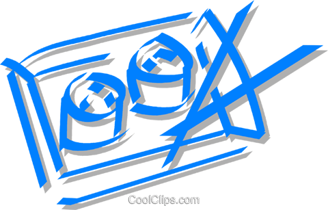 Sushi Clipart Png Sushi On A Tray With Chopsticks Royalty - Clip Art (480x307), Png Download